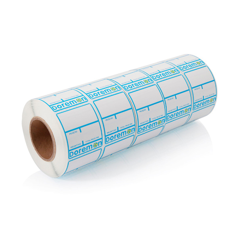 7.jpg55mm*44mm bright white PET film printing self adhesive label rolls