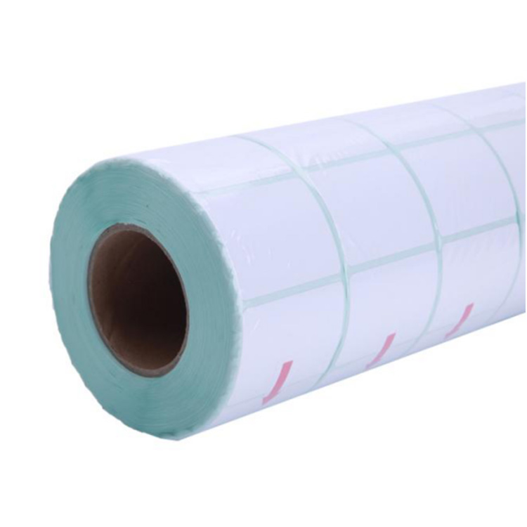 2.jpg55mm*25mm bright white PET film self adhesive label rolls