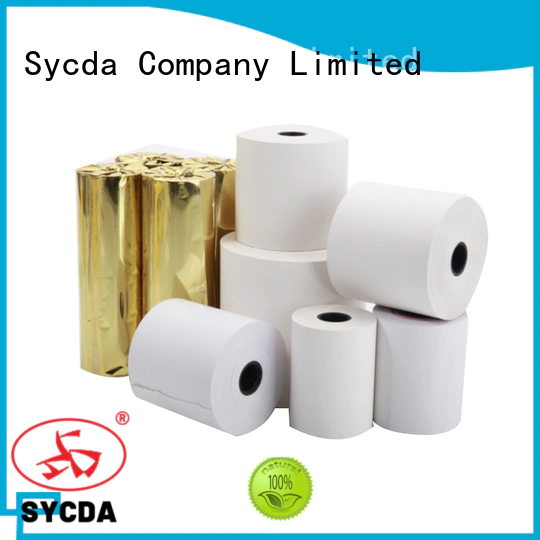 Sycda receipt rolls personalized for fax