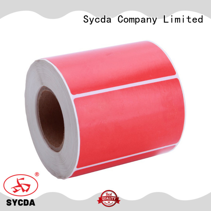 Sycda sticky label printing factory for supermarket