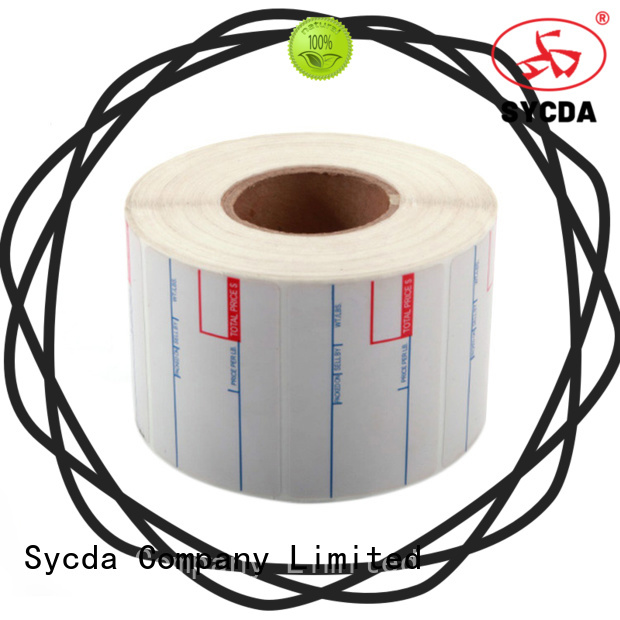 Sycda stick labels design for hospital