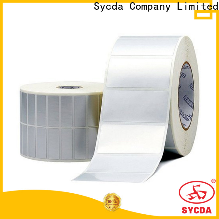 Sycda waterproof roll labels design for supermarket
