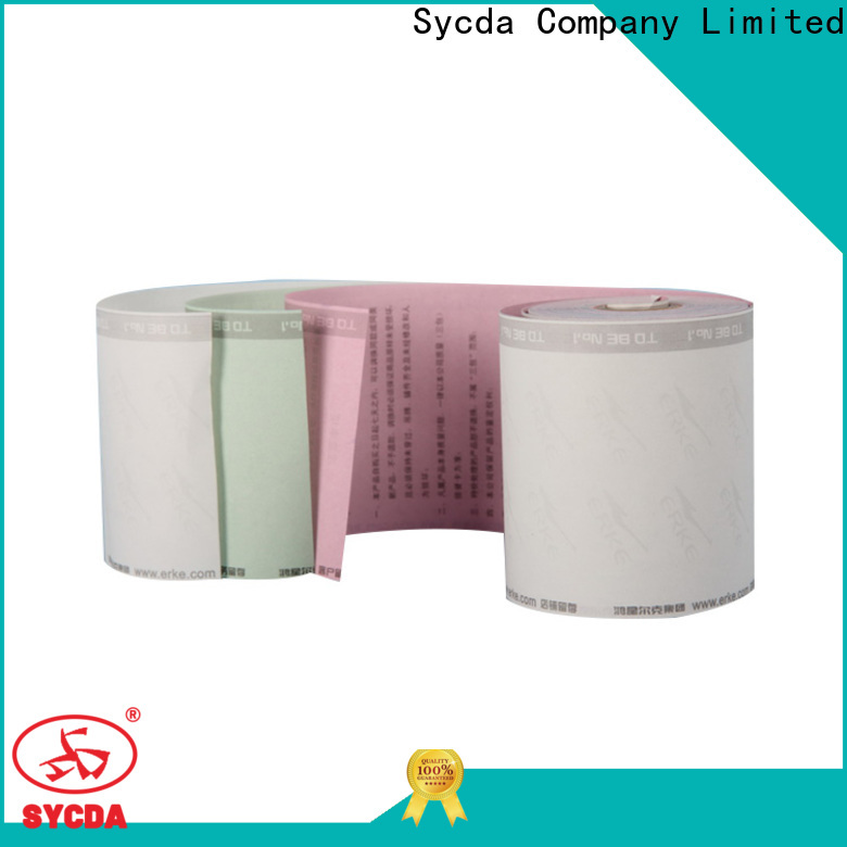 Sycda 610mm860mm carbonless copy paper customized for supermarket