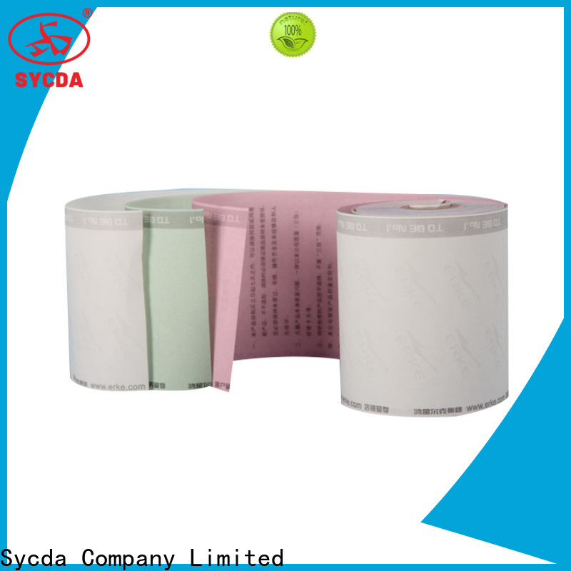 Sycda continuous ncr carbonless paper customized for banking