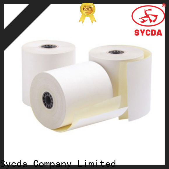 Sycda continuous 3 plys carbonless paper sheets for supermarket
