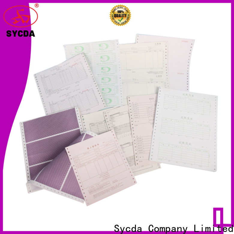 Sycda 4 plys ncr paper customized for hospital
