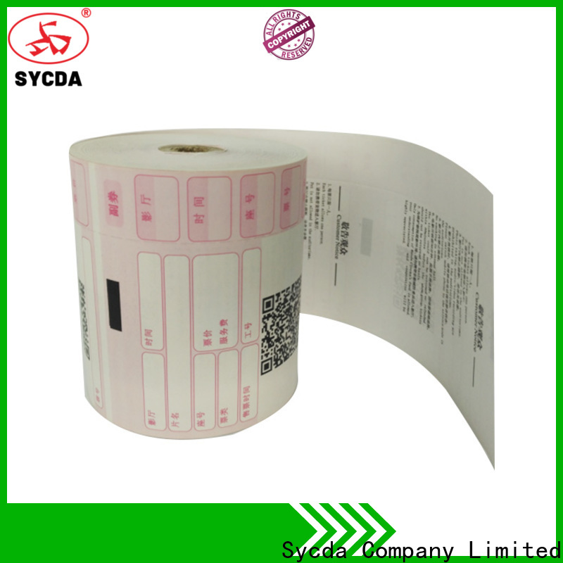 Sycda synthetic pos paper rolls personalized for retailing system