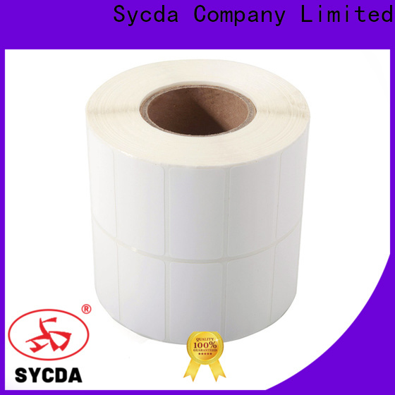 Sycda white printed self adhesive labels with good price for logistics
