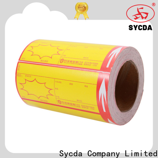 Sycda printable sticker labels design for banking