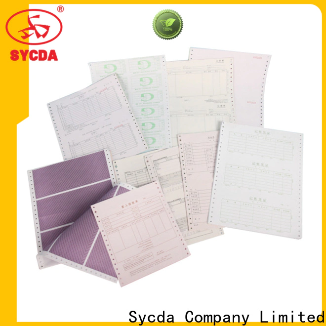 Sycda 241mm380mm carbonless paper from China for banking