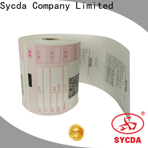 Sycda printed thermal paper rolls wholesale for logistics