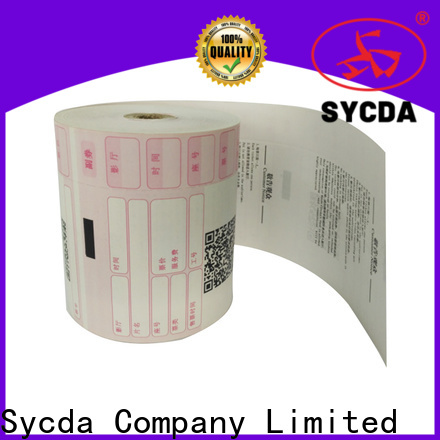 Sycda thermal rolls personalized for cashing system