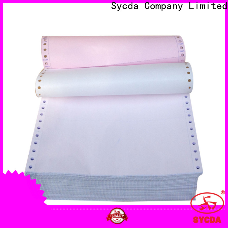 Sycda continuous 2 plys ncr paper from China for hospital