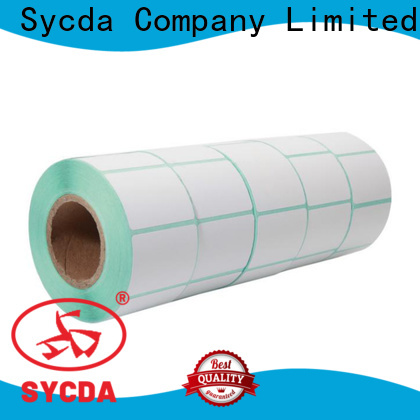 Sycda 40mm sticky label printing with good price for supermarket