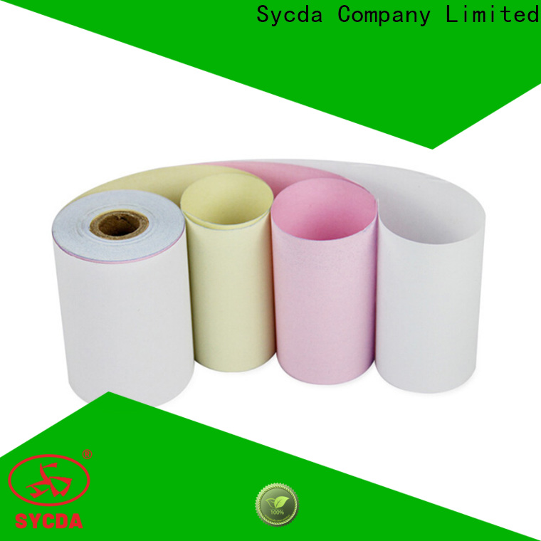 Sycda colorful ncr carbonless paper manufacturer for banking