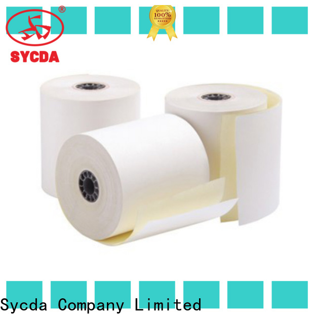 Sycda 241mm380mm ncr carbonless paper series for supermarket
