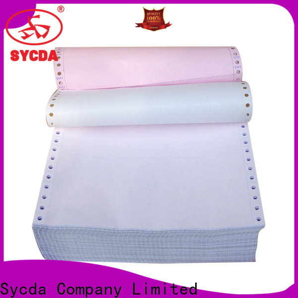 Sycda umbo roll  ncr carbonless paper 2 plys customized for banking