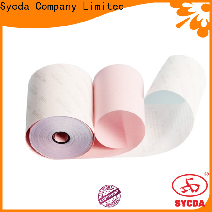Sycda umbo roll  3 plys carbonless paper manufacturer for banking