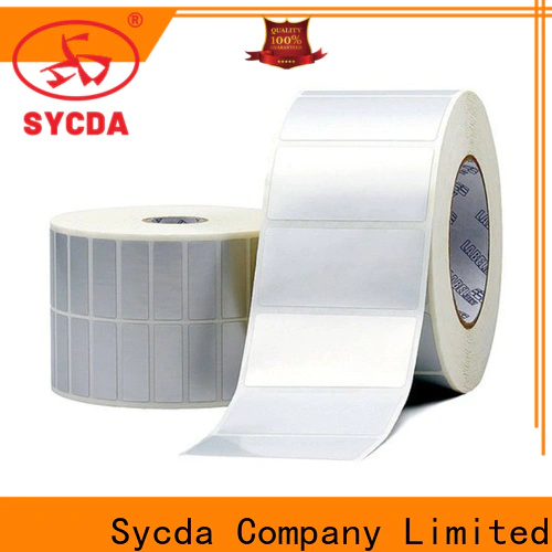 Sycda pet printed adhesive labels factory for banking