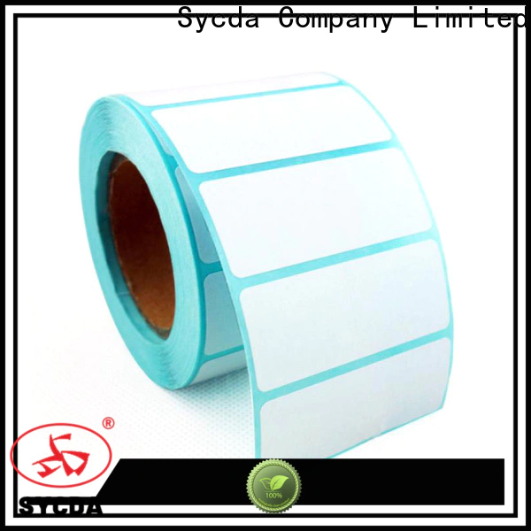 Sycda self adhesive labels design for banking