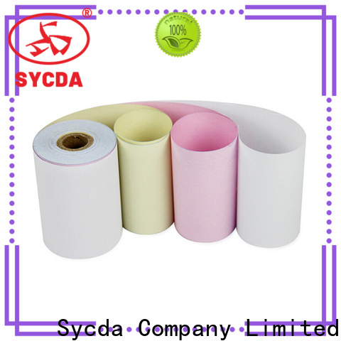 Sycda printed blank carbonless paper customized for banking