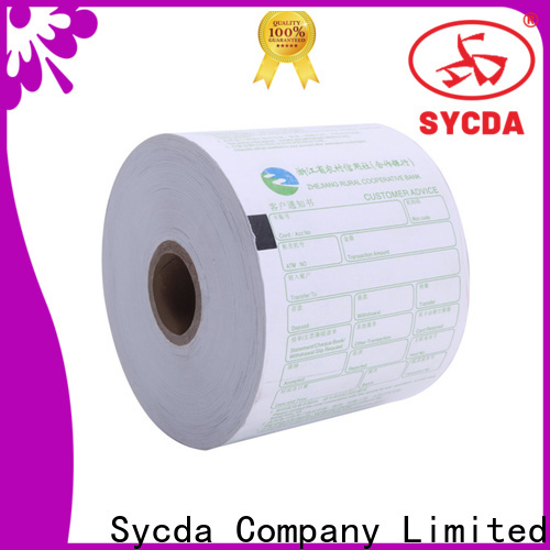 Sycda synthetic atm paper rolls supplier for logistics