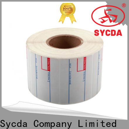 Sycda transparent sticky address labels with good price for supermarket