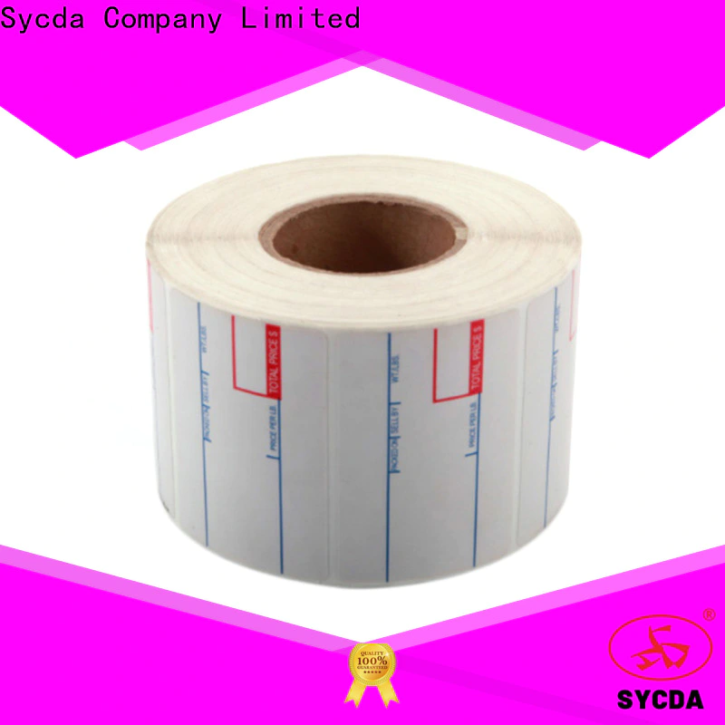 Sycda pet sticky address labels factory for banking