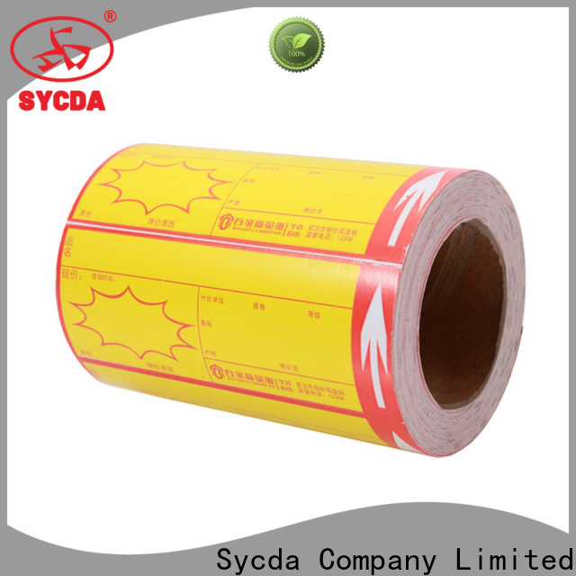 Sycda stick on labels with good price for aviation field