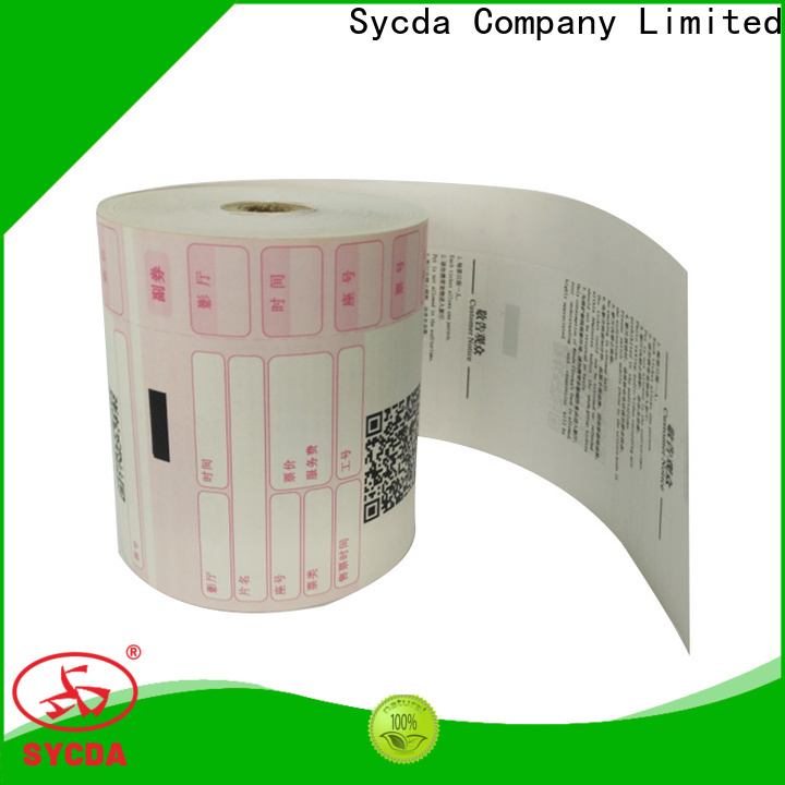 Sycda 57mm receipt paper personalized for retailing system