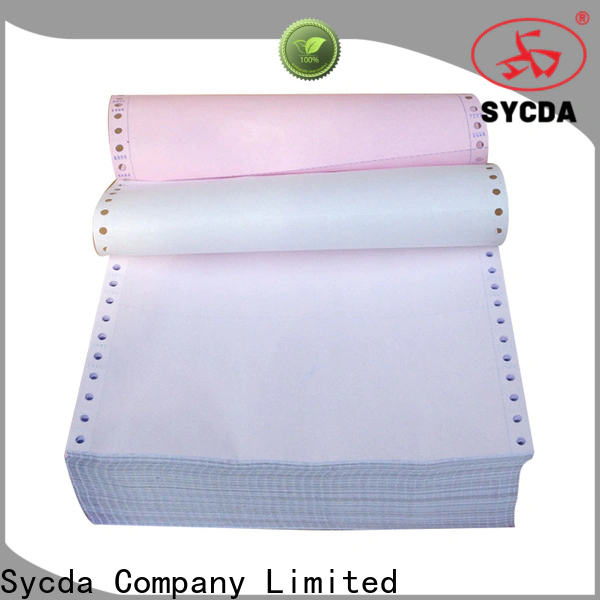 Sycda ncr carbonless paper 2 plys customized for banking
