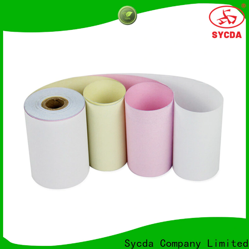 Sycda umbo roll  ncr carbonless paper 2 plys customized for computer