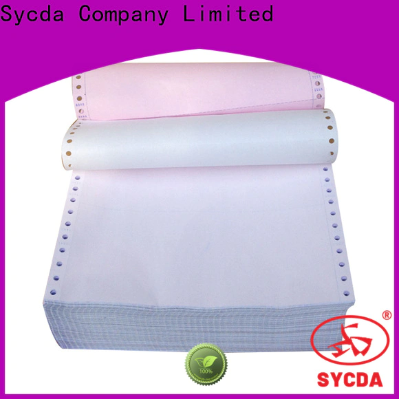 Sycda colorful 3 plys ncr paper manufacturer for hospital