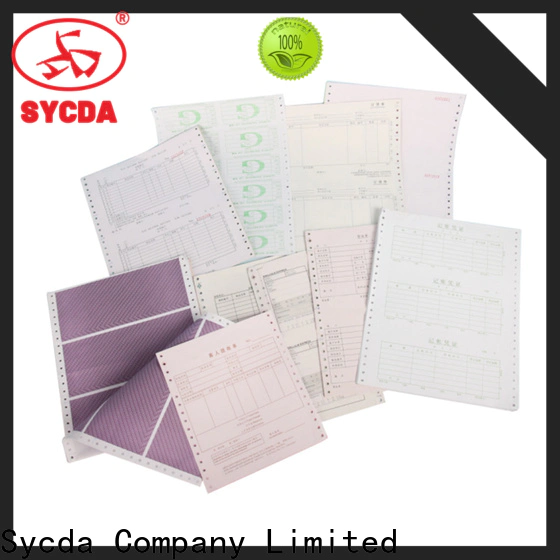 Sycda colorful carbonless printer paper directly sale for hospital