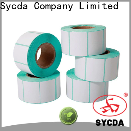 Sycda silver sticky label printing design for banking