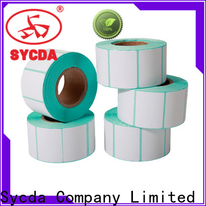 Sycda white sticky label printing factory for banking