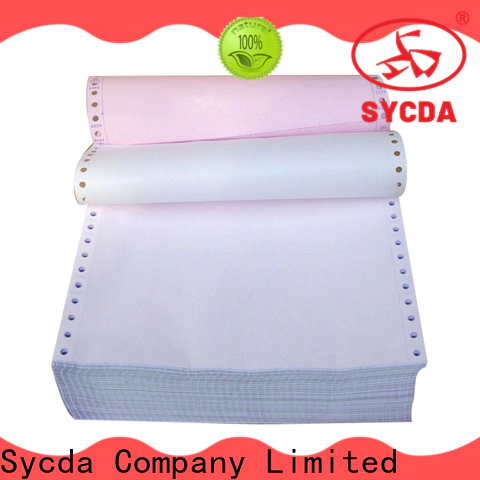 Sycda 241mm380mm blank carbonless paper directly sale for banking