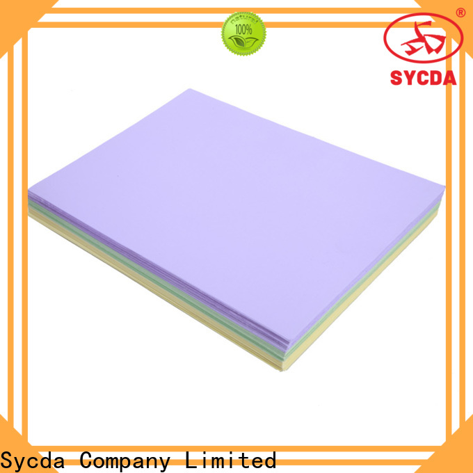 Sycda hot selling woodfree paper wholesale for industry
