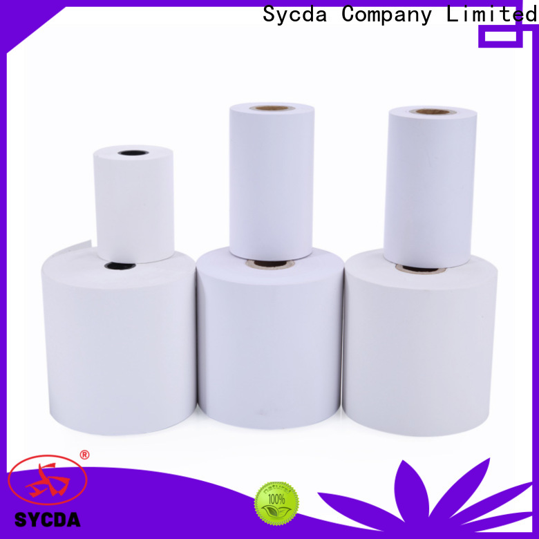 Sycda synthetic receipt rolls personalized for hospitals