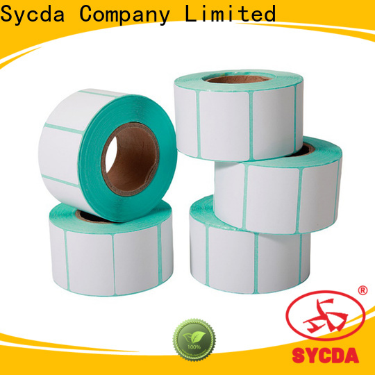 Sycda transparent roll labels design for banking