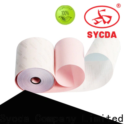 Sycda colorful ncr carbonless paper 2 plys customized for computer
