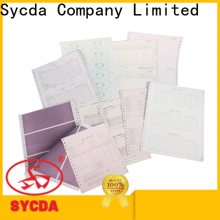 Sycda printed 2 plys carbonless paper manufacturer for hospital